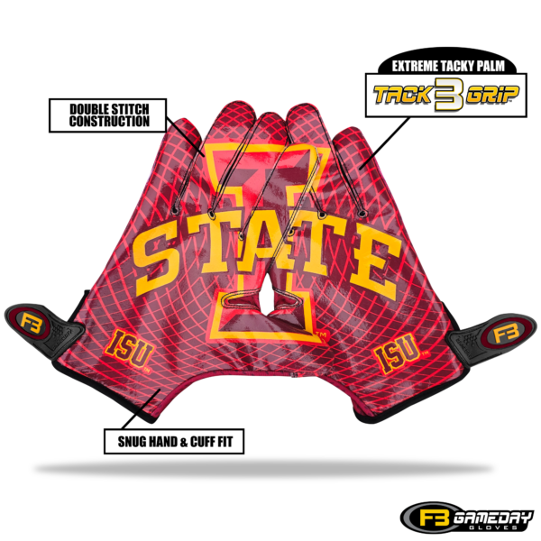ISU football receiver Gloves