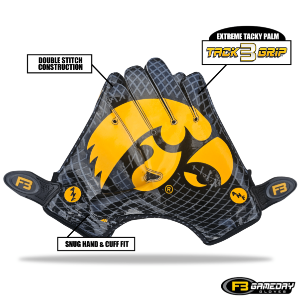 Iowa Hawkeyes Football Receiver Gloves