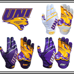 UNI University of Northern Iowa Panthers Football Gloves
