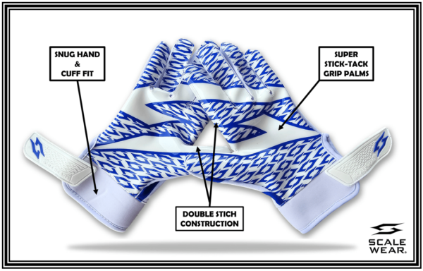 Football receiver gloves flag football sticky palms
