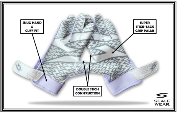 Football receiver gloves flag football sticky palms